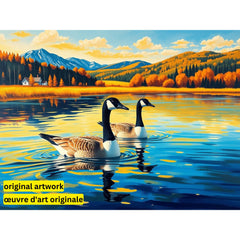 Twin Travelers by Tommy Clay-30x40cm-Round-DiamondArt.ca
