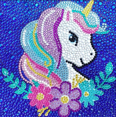 Unicorn Kid's Kit-17x17cm-Special-DiamondArt.ca