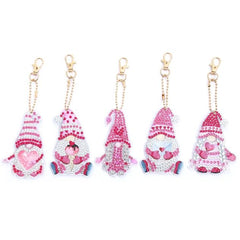 Valentine Gnomes Key Chain Kit-Special-DiamondArt.ca