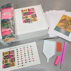 Vibrant Houseplants Sparkle Minis 8 Canvas Kit-Square-DiamondArt.ca