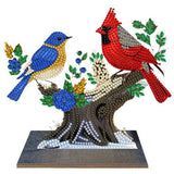 Wild Birds Wooden Tabletop Decoration
