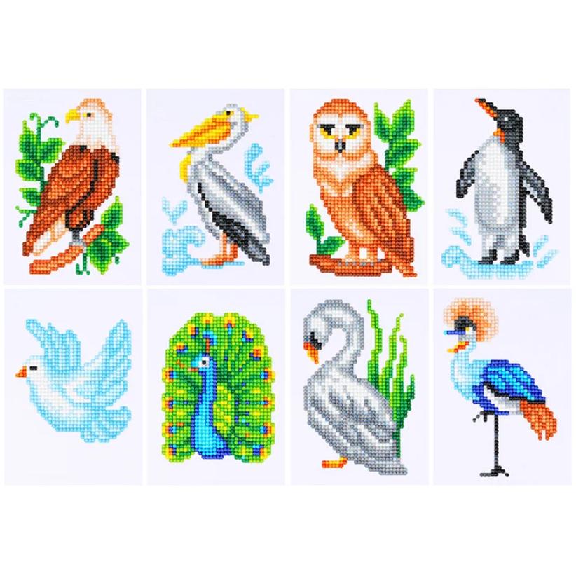 Winged Wonders Sparkle Minis 8 Canvas Kit-Round-DiamondArt.ca