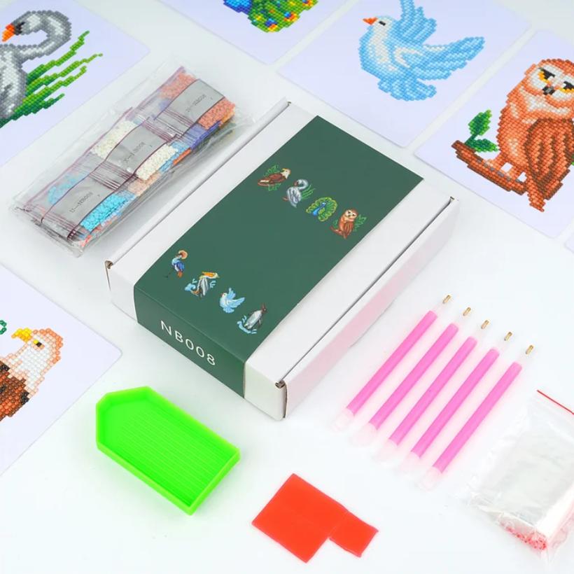 Winged Wonders Sparkle Minis 8 Canvas Kit-Round-DiamondArt.ca