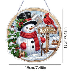 Winter Greetings Wall Hanging-Special-DiamondArt.ca