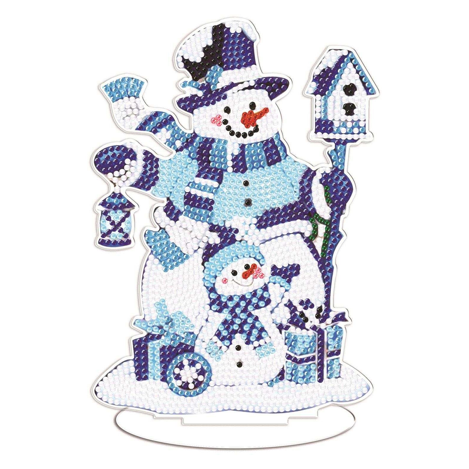 Winter Snowman Tabletop Decoration-Winter Snowmen-DiamondArt.ca