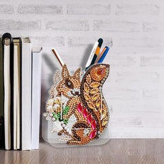 Woodland Squirrel Pen Holder