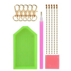 Gingerbread People Key Chain Kit (6 Pieces)-Special-DiamondArt.ca