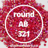 Round AB Diamonds DMC 100 - 5200-150 diamonds (1 gram)-321-DiamondArt.ca