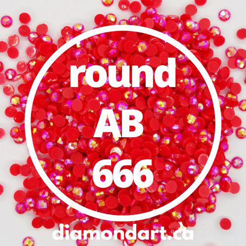 Round AB Diamonds DMC 100 - 5200-150 diamonds (1 gram)-666-DiamondArt.ca