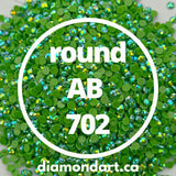 Round AB Diamonds DMC 100 - 5200-150 diamonds (1 gram)-702-DiamondArt.ca