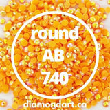Round AB Diamonds DMC 100 - 5200-150 diamonds (1 gram)-740-DiamondArt.ca