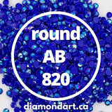 Round AB Diamonds DMC 100 - 5200-150 diamonds (1 gram)-820-DiamondArt.ca