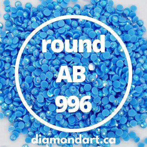 Round AB Diamonds DMC 100 - 5200-150 diamonds (1 gram)-996-DiamondArt.ca