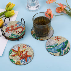 Beach Vibes Coaster Set (8 pieces)-Special-DiamondArt.ca