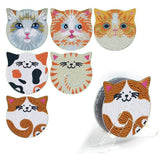 Cozy Cats Coaster Set (6 pieces)-Special-DiamondArt.ca