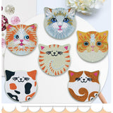 Cozy Cats Coaster Set (6 pieces)