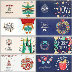 Merry & Bright Christmas Card Set (8 Pack)-Special-DiamondArt.ca