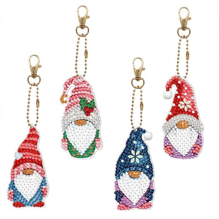 Christmas Gnomes Key Chain Kit-Special-DiamondArt.ca