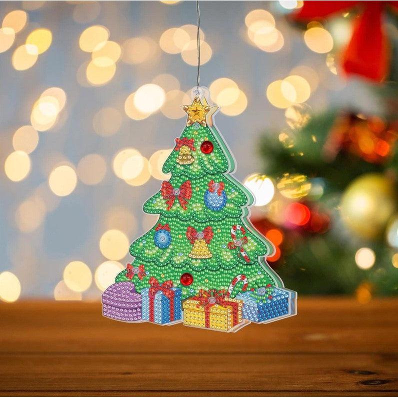 Christmas Tree Hanging LED Light-Christmas Tree-DiamondArt.ca