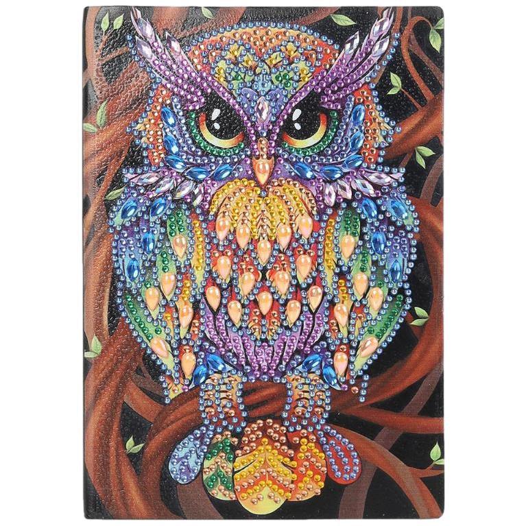 Colourful Owl Notebook-Special-DiamondArt.ca