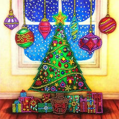 Crystal Christmas Tree-25x35cm-Special-DiamondArt.ca