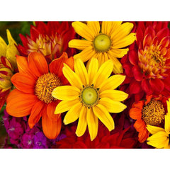 Crystal Canvas Fall Flowers-30x40cm-Round-DiamondArt.ca