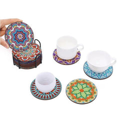 Crystal Mandalas Coaster Set (12 pieces)-Special-DiamondArt.ca