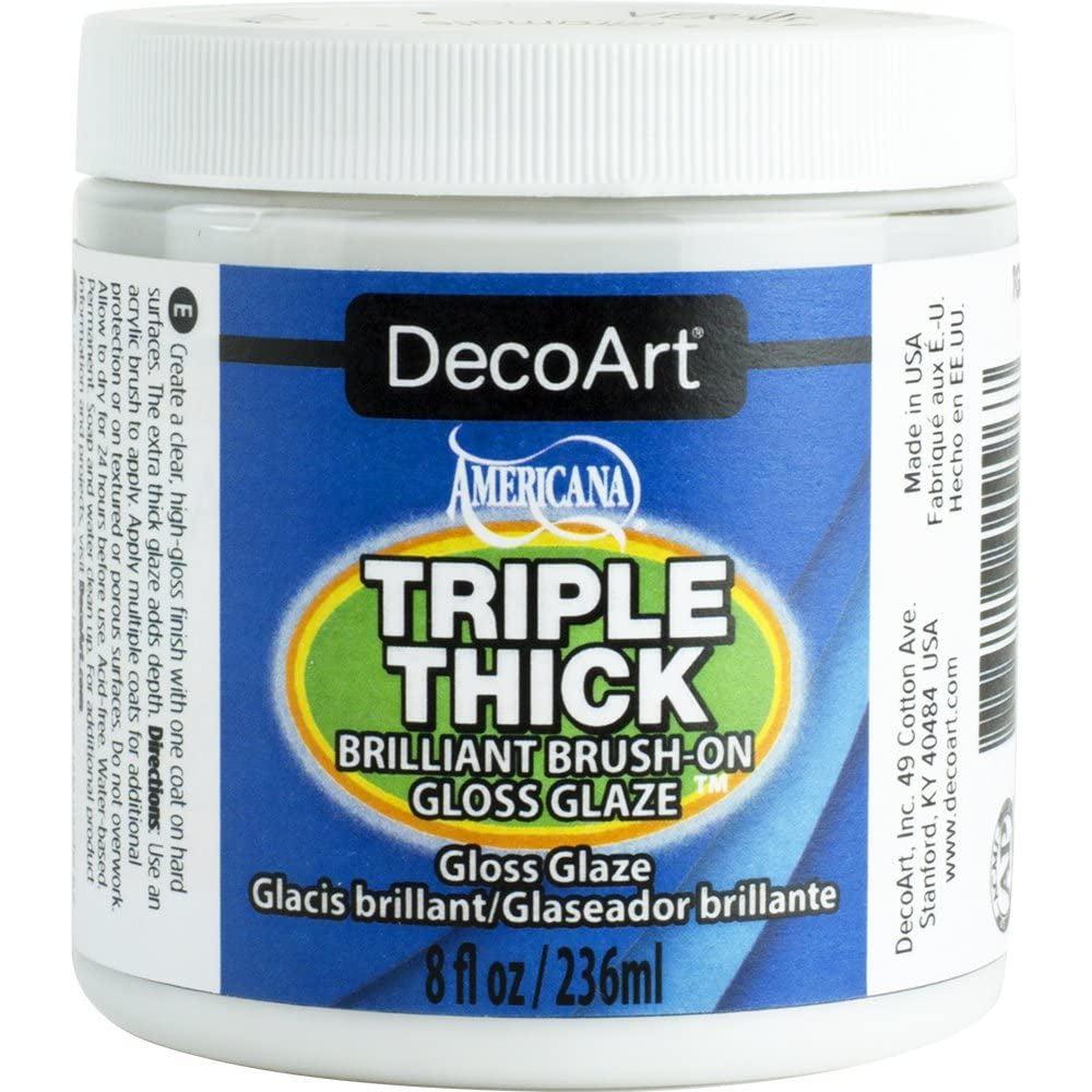 DecoArt Triple Thick Glaze for Sealing-8 ounce-DiamondArt.ca