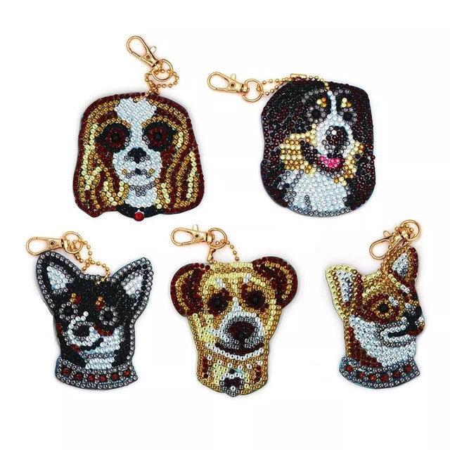 Dogs Key Chain Kit-Special-DiamondArt.ca