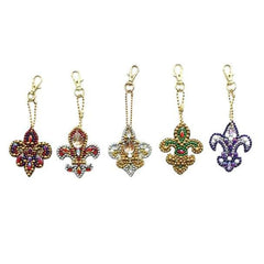 Fleur-de-lis Key Chain Kit-Special-DiamondArt.ca