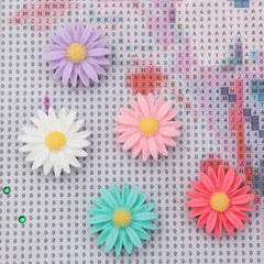 Flower Magnetic Cover Minder-Aqua-DiamondArt.ca