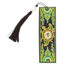 Green Mandala Bookmark-Special-DiamondArt.ca