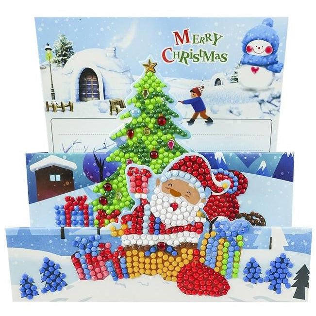 3D Christmas Card-Design 3-Round-DiamondArt.ca