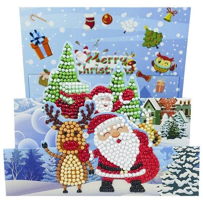 3D Christmas Card-Design 6-Round-DiamondArt.ca