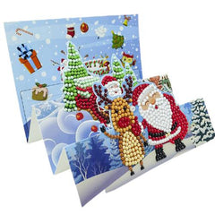 3D Christmas Card-Design 5-Round-DiamondArt.ca