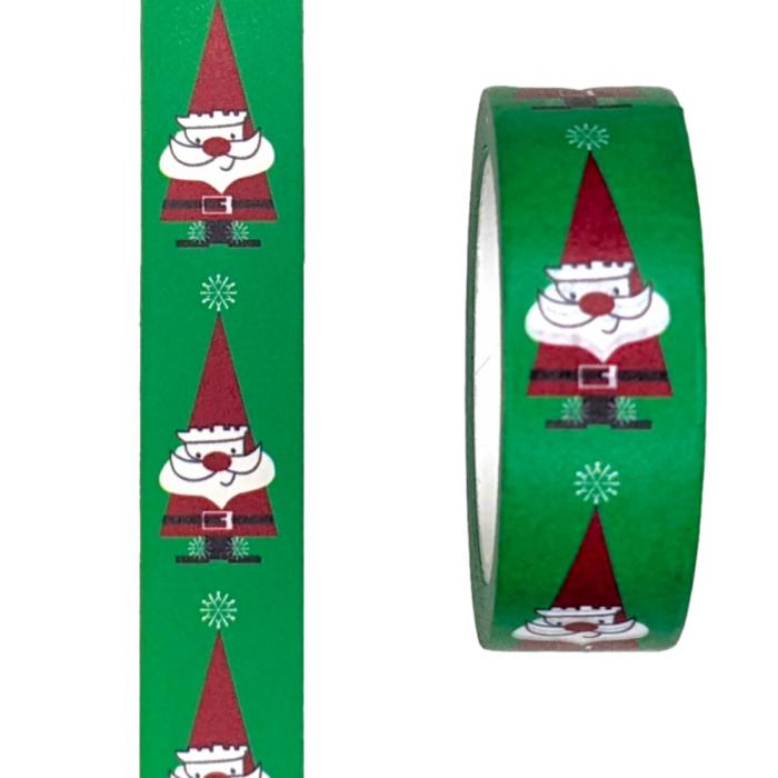 Holiday Santa Washi Tape (1 Roll)-1 Roll-DiamondArt.ca