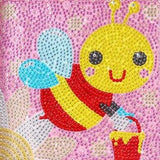 Honey Bee Kid's Kit-17x17cm-Special-DiamondArt.ca