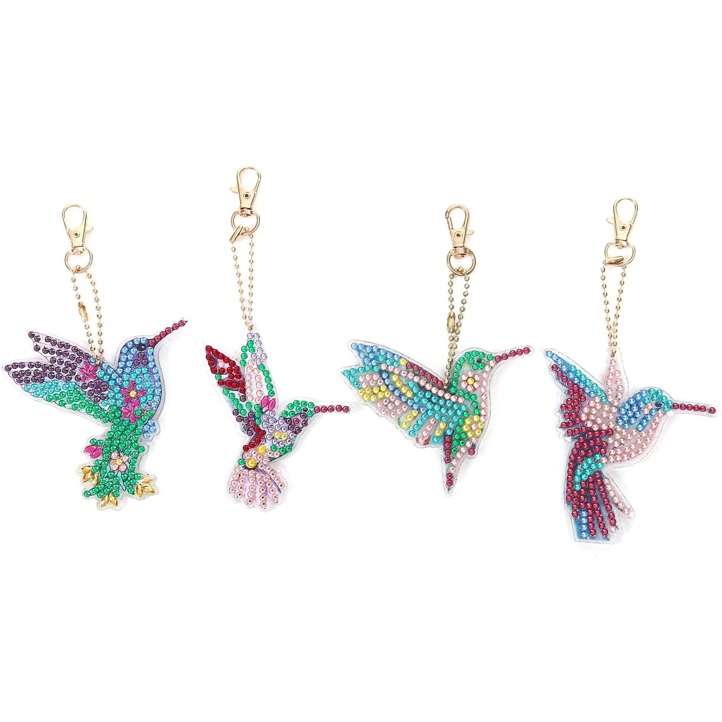 Hummingbirds Key Chain Kit-Special-DiamondArt.ca