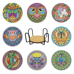 Majestic Animals Coaster Set (8 pieces)-Special-DiamondArt.ca