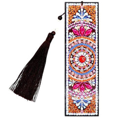 Orange Mandala Bookmark-Special-DiamondArt.ca