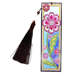 Pink Flower Bookmark-Special-DiamondArt.ca