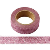 Pink Glitter Washi Tape (1 Roll)-1 Roll-DiamondArt.ca
