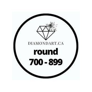 Round Diamonds DMC 700 - 899-500 diamonds (3 grams)-700-DiamondArt.ca