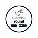 Round Diamonds DMC 900 - 3299-500 diamonds (3 grams)-900-DiamondArt.ca