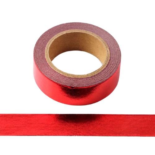 Red Foil Washi Tape (1 Roll)-1 Roll-DiamondArt.ca
