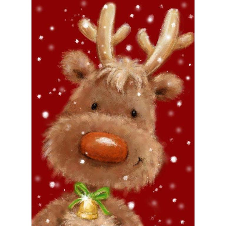 Reindeer by MAKIKO-35x45cm-Round-DiamondArt.ca