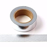 Silver Foil Washi Tape (1 Roll)