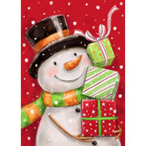 Snowman With Presents by MAKIKO