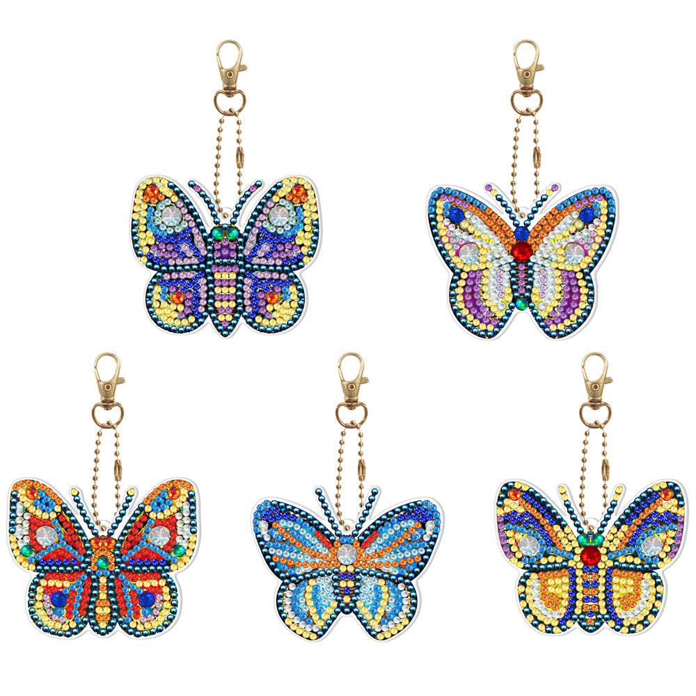 Sparkle Butterflies Key Chain Kit-Special-DiamondArt.ca