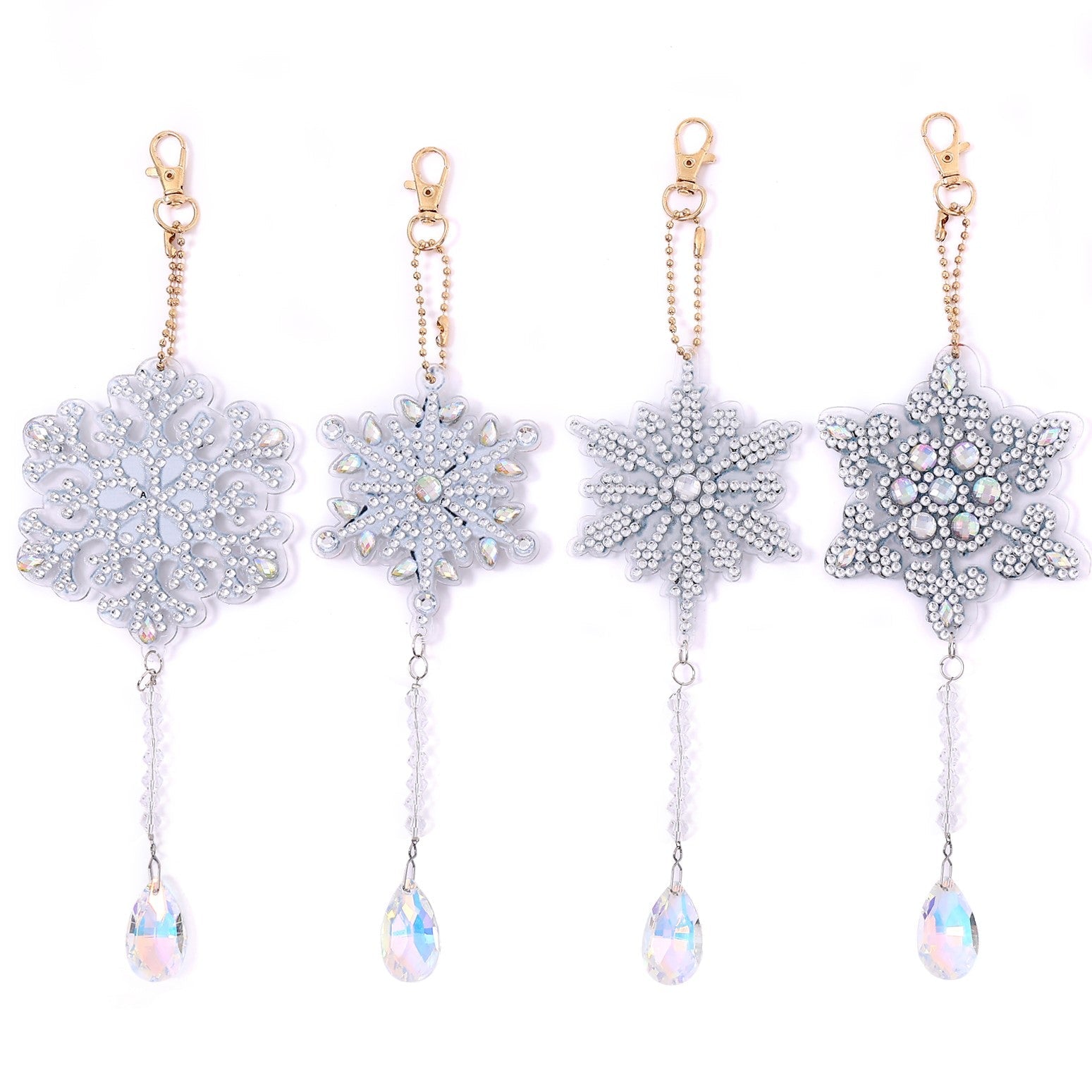 Sparkle Snowflakes Key Chain Kit-Special-DiamondArt.ca